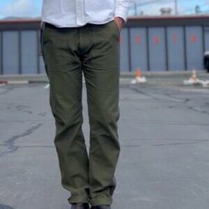 Tellason Olive Green Fatigue Pant Size 27